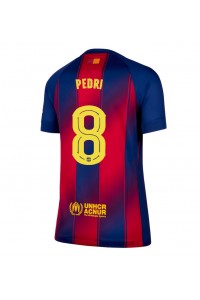 Barcelona Pedri Gonzalez #8 Fotballdrakt Hjemme Klær Dame 2025-26 Korte ermer